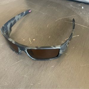 Oakley Gascan Sunglasses Matte Olive Camo Prism Polarized Tungsten Lens9014-5160